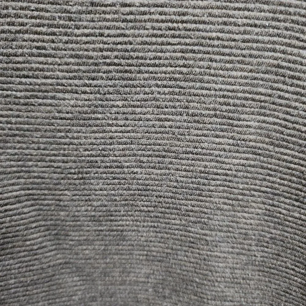 Ralph Lauren CHAPS Gray Ribbed Rib Short Sleeve Polo Shirt Size M 100% Cotton‎